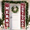 Christmas Red Black Buffalo Plaid Banner Decorations - 71"L x 12"W (Christmas)
